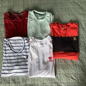 SOLD Set of 5 Mens Tennis Shirts